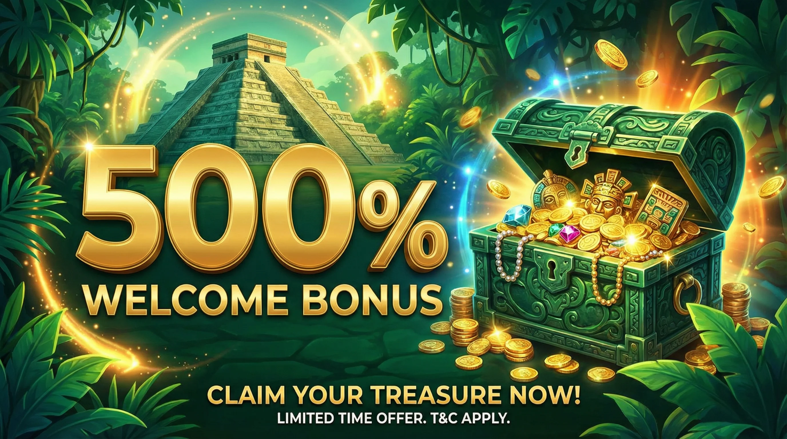 Bono de bienvenida del 500% en 7C Slot Casino