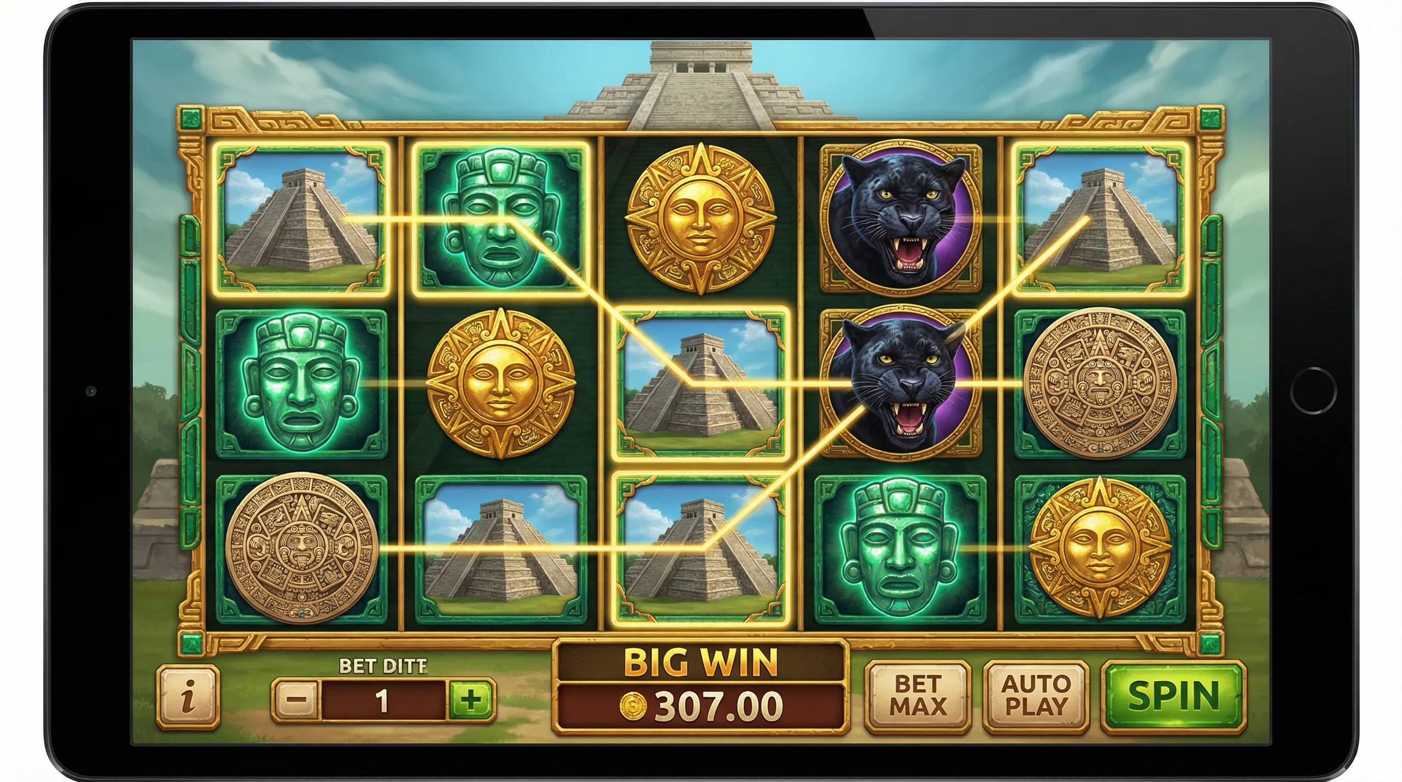 Tragamonedas en línea con tema maya